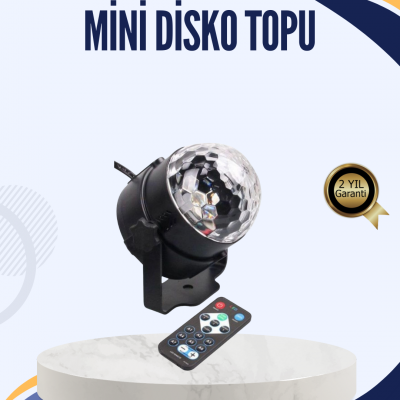 Müzik Sensörlü Renkli LED Parti Işığı