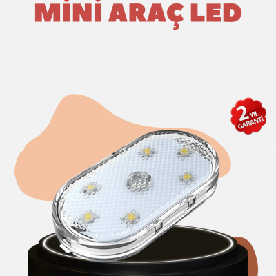USB Şarjlı Kablosuz Manyetik Montajlı Mini LED Işık
