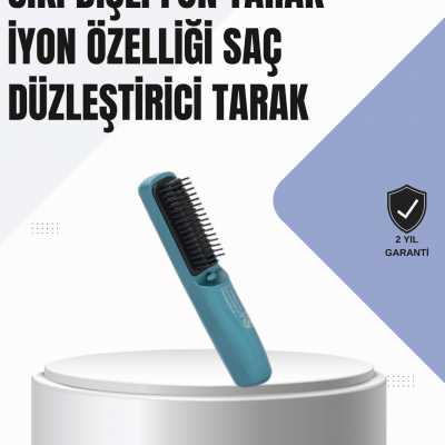 3D Dişli Saç Düzleştirici Tarak – USB Şarjlı Kompakt Tasarım