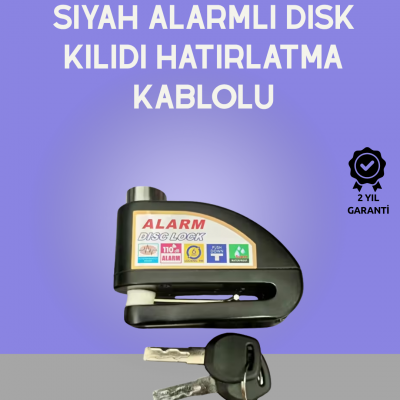 Yüksek Sesli 110dB Çelik Disk Kilidi Su Geçirmez