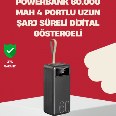 LED Ekranlı Çok Fonksiyonlu Taşınabilir Şarj Ünitesi Powerbank