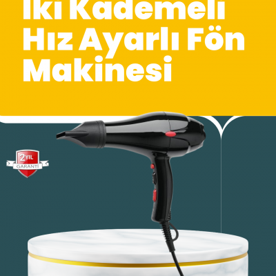Tüm Saç Tipleri İçin 2200W Güçlü Fön Makinesi
