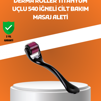 540 İğneli Titanyum Dermaroller Profesyonel Ev Tipi Cilt Yenileme Aparatı
