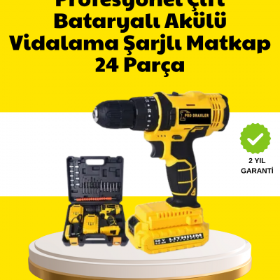 Çift Bataryalı 12V Akülü Matkap | 10 mm Metal, 20 mm Ahşap Delme Kapasitesi
