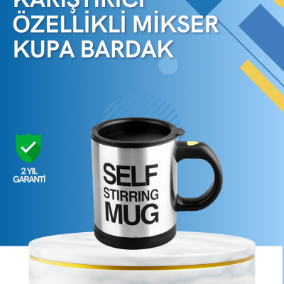 Çift Katmanlı Termos Özellikli Karıştırma Motorlu Kupa