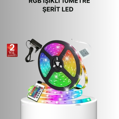 Uzaktan Kumandalı RGB Smart Şerit LED Işık Esnek ve Taşınabilir Dekorasyon