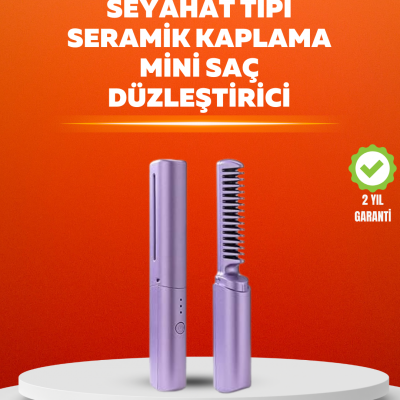USB Şarjlı Kablosuz Saç Düzleştirici – Seyahat ve Günlük Kullanım