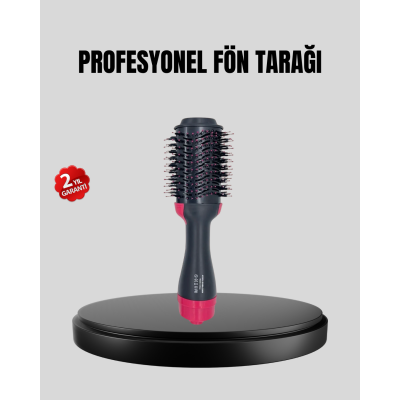 220°C Profesyonel Fön Tarağı – Negatif İyon Teknolojili, 3 Isı Kademeli, 1200W