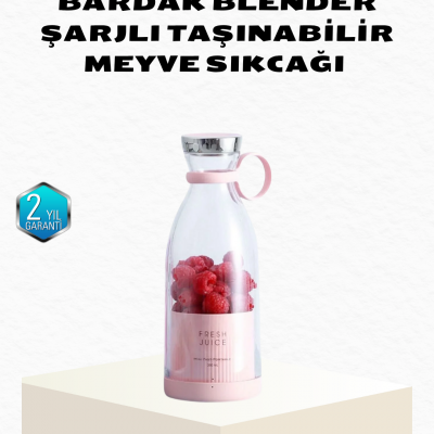 Kablosuz Taşınabilir Mini Blender – USB Şarjlı, 1200mAh