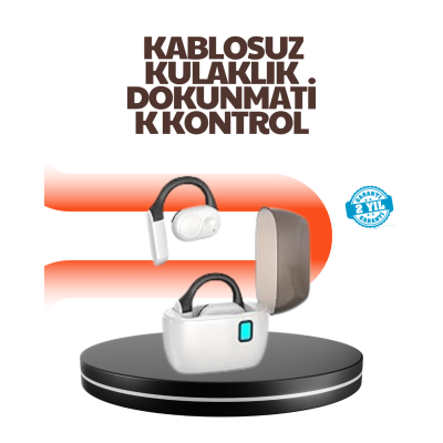 Bluetooth 5.0 Kulak İçi Kulaklık – Güçlü Bas, Uzun Pil Ömrü, Şarj Kutulu Tasarım