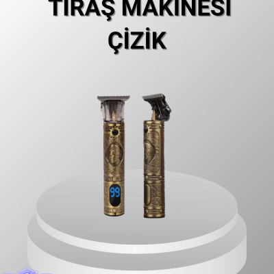 Şarjlı Kablosuz Tıraş Makinesi – 1800 mAh Batarya, Uzun Pil Ömrü, Profesyonel Sessiz Motor