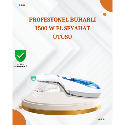Kompakt Buharlı Ütü 1500W | Tüm Yüzeyler İçin Pratik ve Etkili