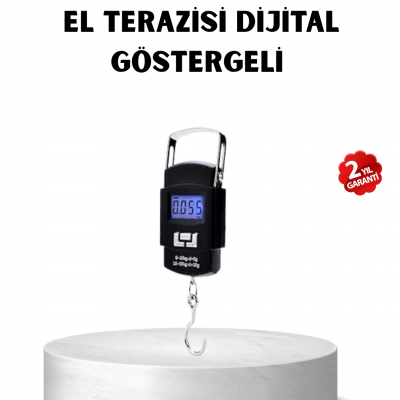 Portatif Dijital El Kantarı – Bavul, Kargo ve Paket Tartı Cihazı 50 Kg