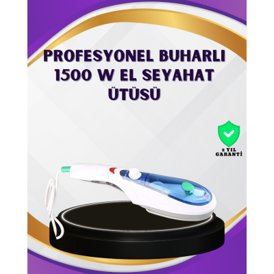 Taşınabilir Buharlı Ütü 1500W | Giysilerde Yanık Bırakmaz, Kokuyu Giderir