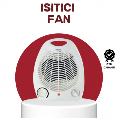 2000W Taşınabilir Elektrikli Fanlı Isıtıcı – Hızlı Isınma, Kompakt Boy