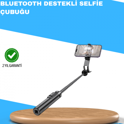 Uzaktan Kumandalı Bluetooth Selfie Çubuğu– Işıklı, 130 cm Ayarlanabilir