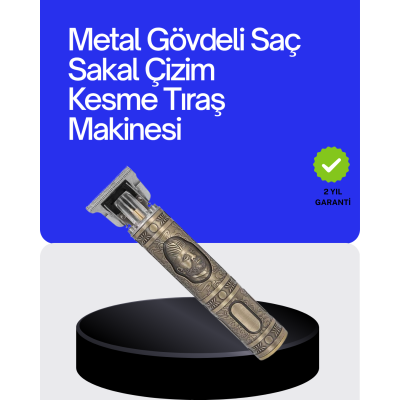 Kompakt Tasarımlı, Güçlü Motorlu Saç sakal Kesme Makinesi ve 4 Kılavuz Tarak