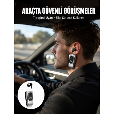 Kablosuz Bluetooth 5.2 Kulaklık – Titreşimli Uyarı ve Uzun Pil Ömrü Yeni Nesil