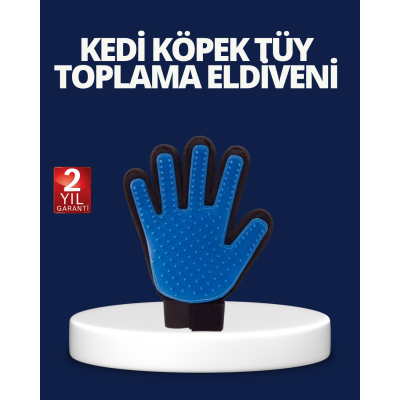 Evcil Hayvan Tüy Toplama ve Masaj Eldiveni – Köpek ve Kedi Tüy Dökülme Önleyici Bakım Eldiveni