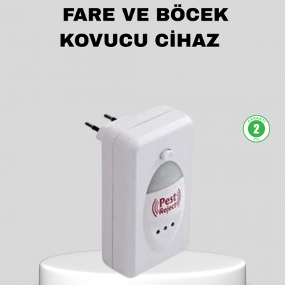 Ultrasonik Haşere Kovucu Cihaz – Sessiz, Kimyasalsız ve Etkili Koruma