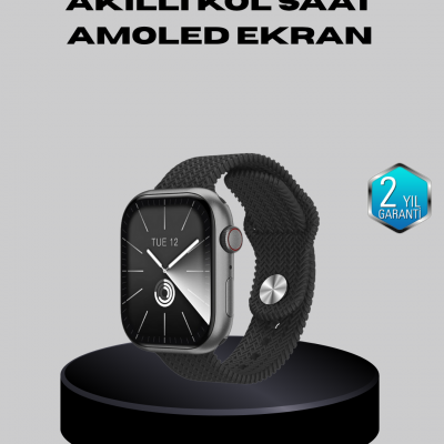 Kablosuz Şarjlı Akıllı Saat Bluetooth Arama Bildirim Destekli Uzun Pil Ömürlü