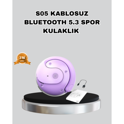 Bluetooth 5.3 S05 Kablosuz Kulaklık IPX4 Spor Uyumlu Suya Dayanıklı Stereo