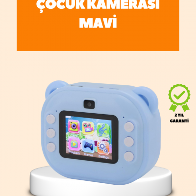 Termal Baskı Teknolojili Anında Fotoğraf Kamerası – 24MP Çift Lens, 32GB Hafıza