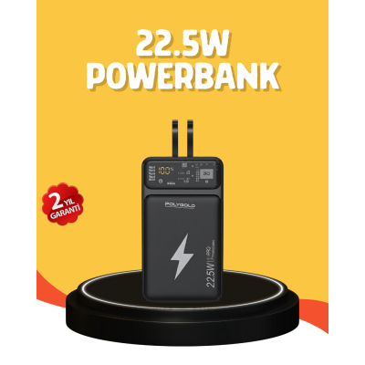 Powerbank 10000 mAh Dijital Göstergeli Taşınabilir