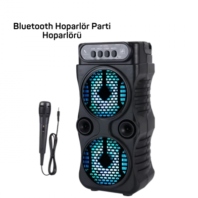 LED Parti Işıklı Bluetooth Hoparlör