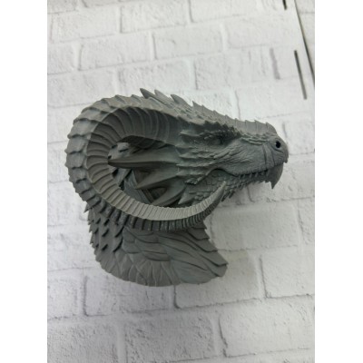 Dekoratif Ejderha Heykeli Özel Tasarım Mitolojik Figür 22x17 cm