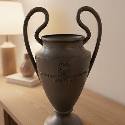 Füme Kupa 25cm UEFA Model Dekoratif Ödül Biblosu