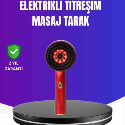 Kırmızı Işık Terapi Özellikli Saç Derisi Masaj Tarak Anti Dökülme