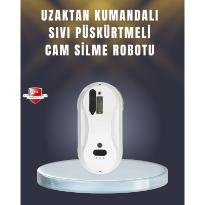 2800 Pa Güçlü Emişli Akıllı Cam Temizleyici Robot