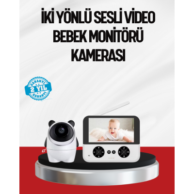 Görüntülü Bebek Monitörü 4.3 İnç Ekran ve Sesli İletişim
