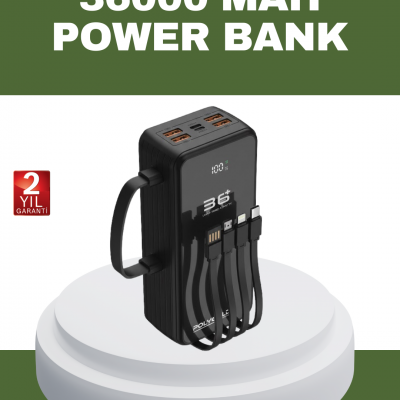 Hızlı Şarj Destekli Powerbank Tüm Cihazlarla Uyumlu