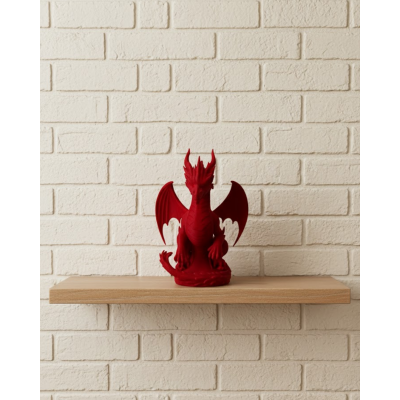 Kırmızı Ejderha Biblo 12 cm Dekoratif Fantastik Obje Hediyelik Süs Eşyası