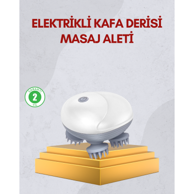 Kablosuz Kafa ve Vücut Masaj Aleti Taşınabilir Tasarım