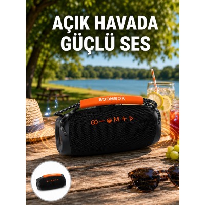 Bluetooth 5.1 Kablosuz Hoparlör Derin Bas RGB Işıklı
