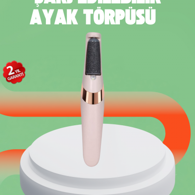 Elektrikli Ayak Törpüsü USB Şarjlı Nasır ve Kallus Giderici