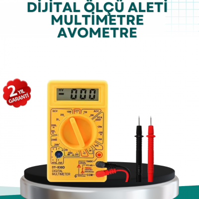 Elektrik Ölçüm Cihazı Dijital Multimetre 10 Amper Destekli