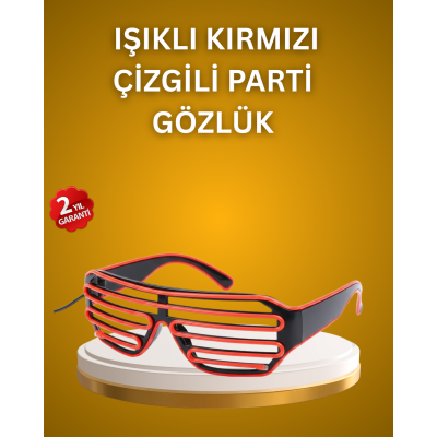 Kutlama ve Etkinliklere Özel LED Işıklı Gözlük