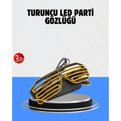 Kutlamalara Renk Katan LED Işıklı Parti Gözlüğü