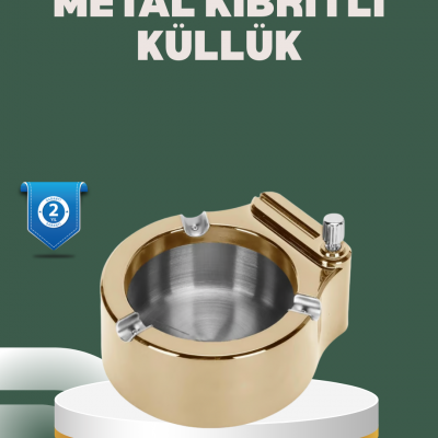 Yeniden Doldurulabilir Çakmaklı Küllük Dayanıklı Yapı