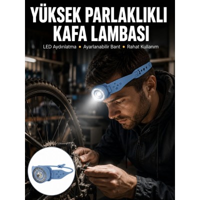 Hafif ve Taşınabilir Kamp Kafa Lambası Ayarlanabilir Işık Yeni Nesil