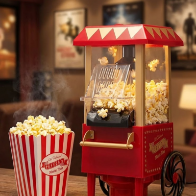 Yağsız Popcorn Makinesi Sıcak Hava ile Hızlı Patlatma