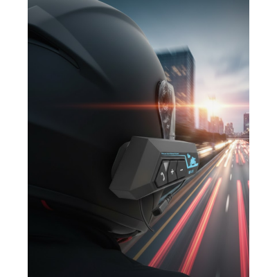 Su Geçirmez Motosiklet Kask Kulaklık 1000mAh Batarya