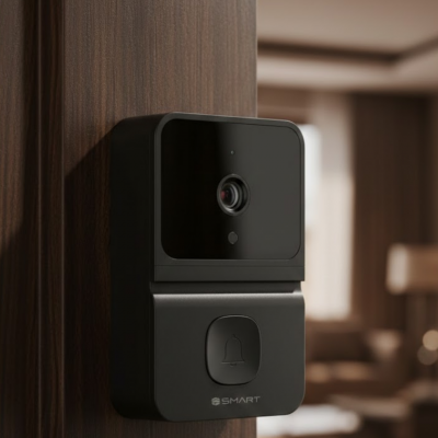 Kablosuz Video Kapı Zili Gece Görüşlü Gerçek Zamanlı Fotoğraf