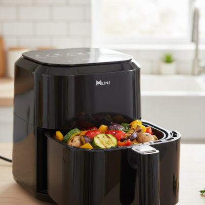 4 Litre Cam Hazneli 1360W Ayarlanabilir Isılı Airfryer