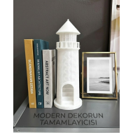 Dekoratif 3D Deniz Feneri Obje Marin Stil Ev Aksesuarı