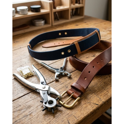 Kemer Delik Açma Aparatı 2li Set Deri Çanta Kayış Delme Aleti